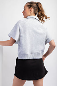 Rae Mode Collared Short Sleeve Top - 4 Colors