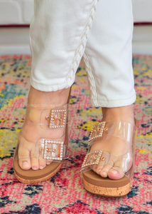 Main Squeeze Wedges by Corkys - Clear