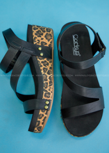 Load image into Gallery viewer, Keep It Casual Lower Wedges by Corkys - Black
