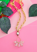 Load image into Gallery viewer, Gail Crystal Chain Necklace by Pink Panache
