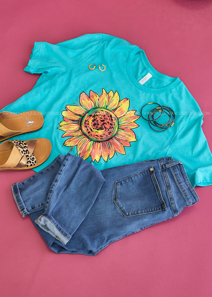 Watercolor Sunflower Graphic Tee