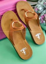 Load image into Gallery viewer, Ring My Bell Sandals by Corkys - Cognac

