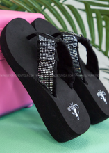 Load image into Gallery viewer, Bauble Flip Flops by Corkys - Black
