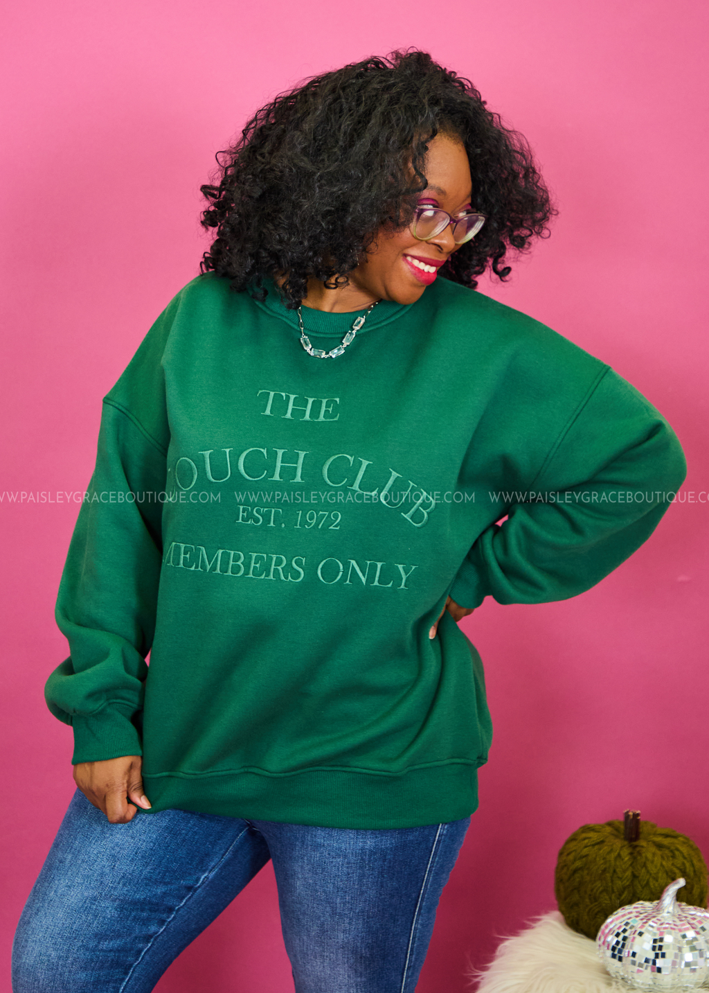 The Couch Club Sweatshirt* FINAL SALE * – Paisley Grace Boutique