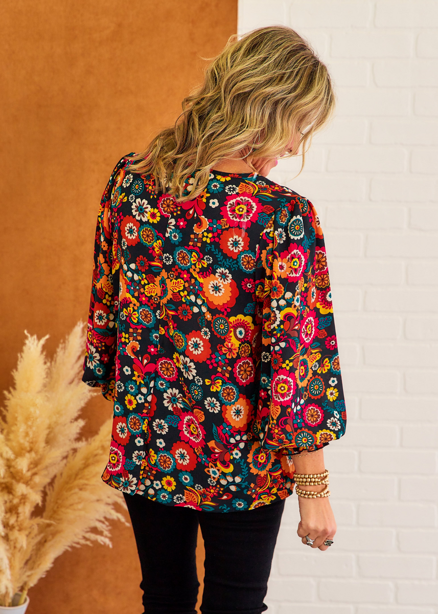 Garden of Glam Top FINAL SALE Paisley Grace Boutique