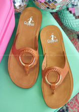 Load image into Gallery viewer, Ring My Bell Sandals by Corkys - Cognac
