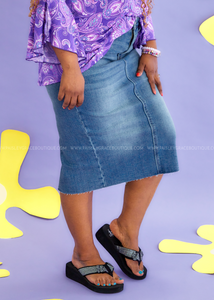Lainey Mid Length Skirt by Judy Blue