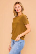 Load image into Gallery viewer, CozyCo Round Neck Ribbed Top- 2 Colors
