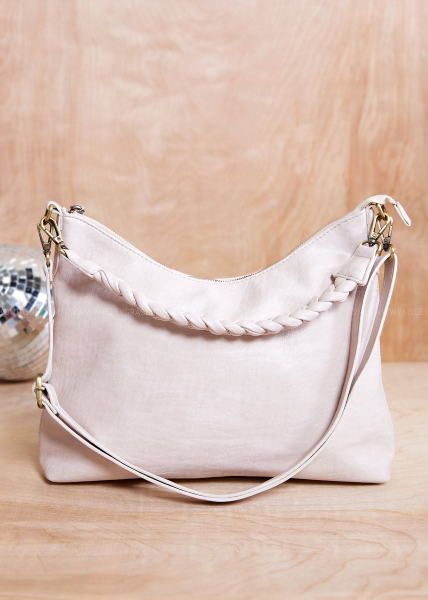 Selene Hobo Bag/Crossbody - Porcelain – Paisley Grace Boutique