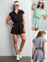 Load image into Gallery viewer, Rae Mode Butter Soft Athletic Romper - 3 Colors
