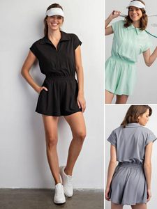 Rae Mode Butter Soft Athletic Romper - 3 Colors