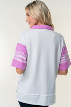 Load image into Gallery viewer, White Birch White w/ Pink Stripe Top
