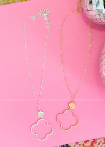 Alice Long Clover Necklace - 2 colors