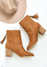 Load image into Gallery viewer, Boujee Booties by Corkys - Cognac - FINAL SALE
