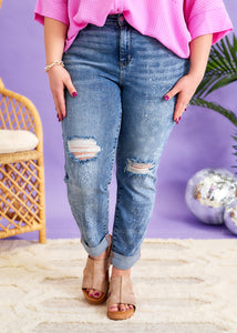 Lizy Paisley Jeans by Judy Blue - FINAL SALE