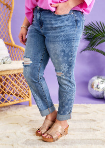Lizy Paisley Jeans by Judy Blue - FINAL SALE