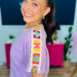 Boho Drift Top -Lavender - LAST ONES FINAL SALE