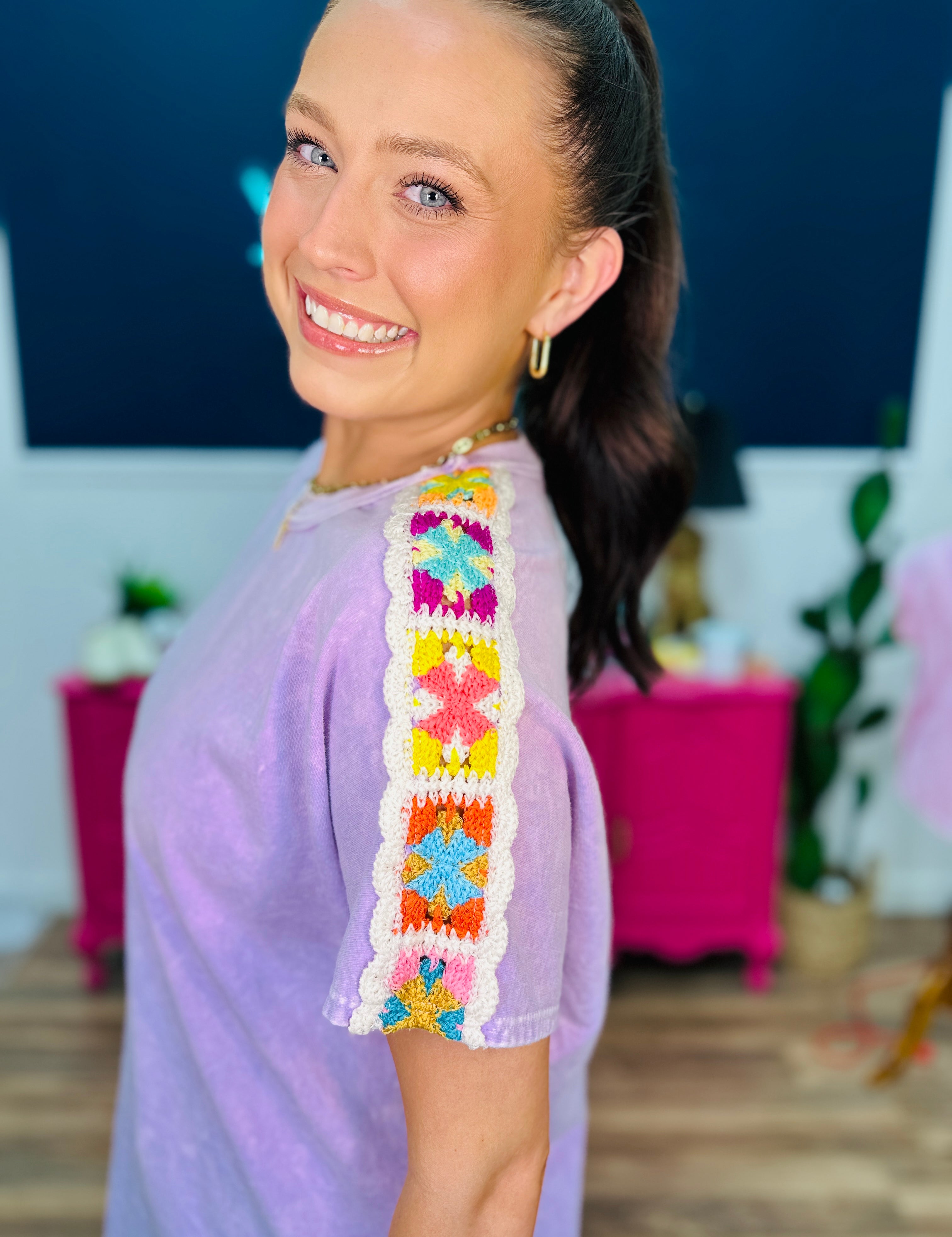 Boho Drift Top -Lavender - LAST ONES FINAL SALE