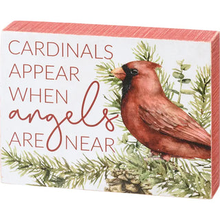 DB -  Cardinals Appear When Angels Are Near Box Sign