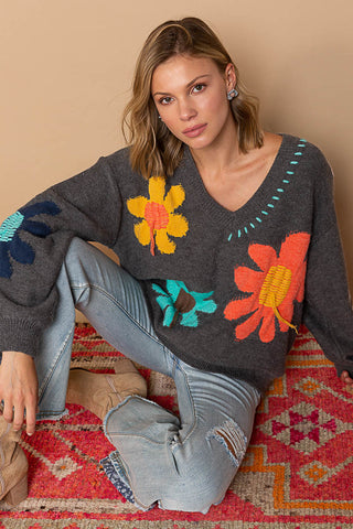 Lilou Floral Sweater - PREORDER