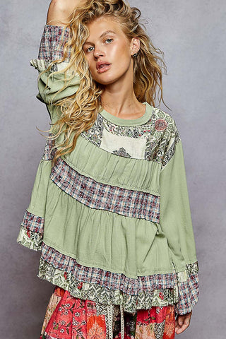 POL Long Sleeve Relaxed Fit Top