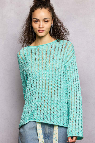 POL Round Neck Full Sleeve Sweater