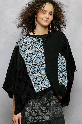 Held By Flowers Top - Black  - PREORDER