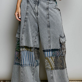 POL Wide-Leg Patchwork Pants - PREORDER