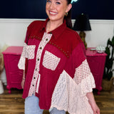 POL 3/4 Sleeve Roomy Fit Double Gauze Top - LAST ONES FINAL SALE