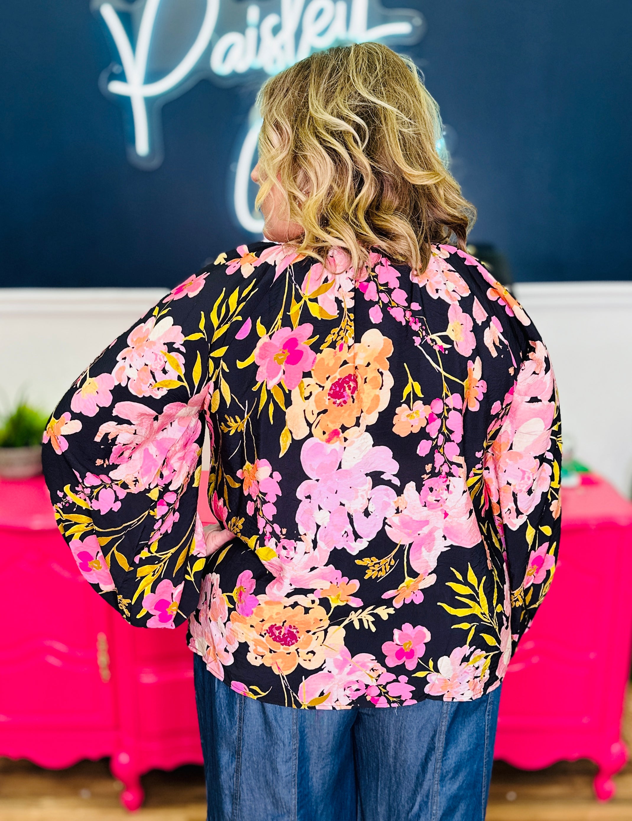 Floral Print Woven Blouse - LAST ONES FINAL SALE