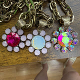 ATG LIVE Crystal Flower Pendant - LOTS OF COLORS!.