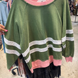Color Mix Washed Terry Pullover - Matcha Green PREORDER