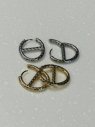 Antonia Oval Hoop Earrings - 2 Styles