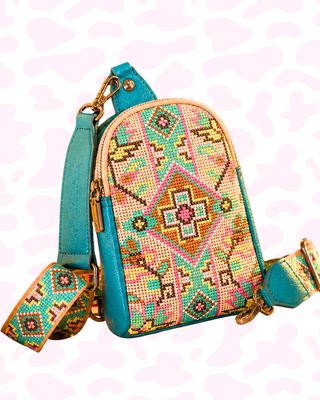Jolene Embroidered Sling Bag