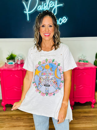 Cosmic Peace Van Tattered Tee
