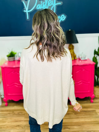 Taupe Stitch Cashmere Sweater