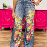 Botanic Blur Printed Faux Denim - LAST ONES FINAL SALE