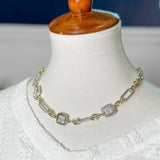 Sabine Crystal Chain Necklace
