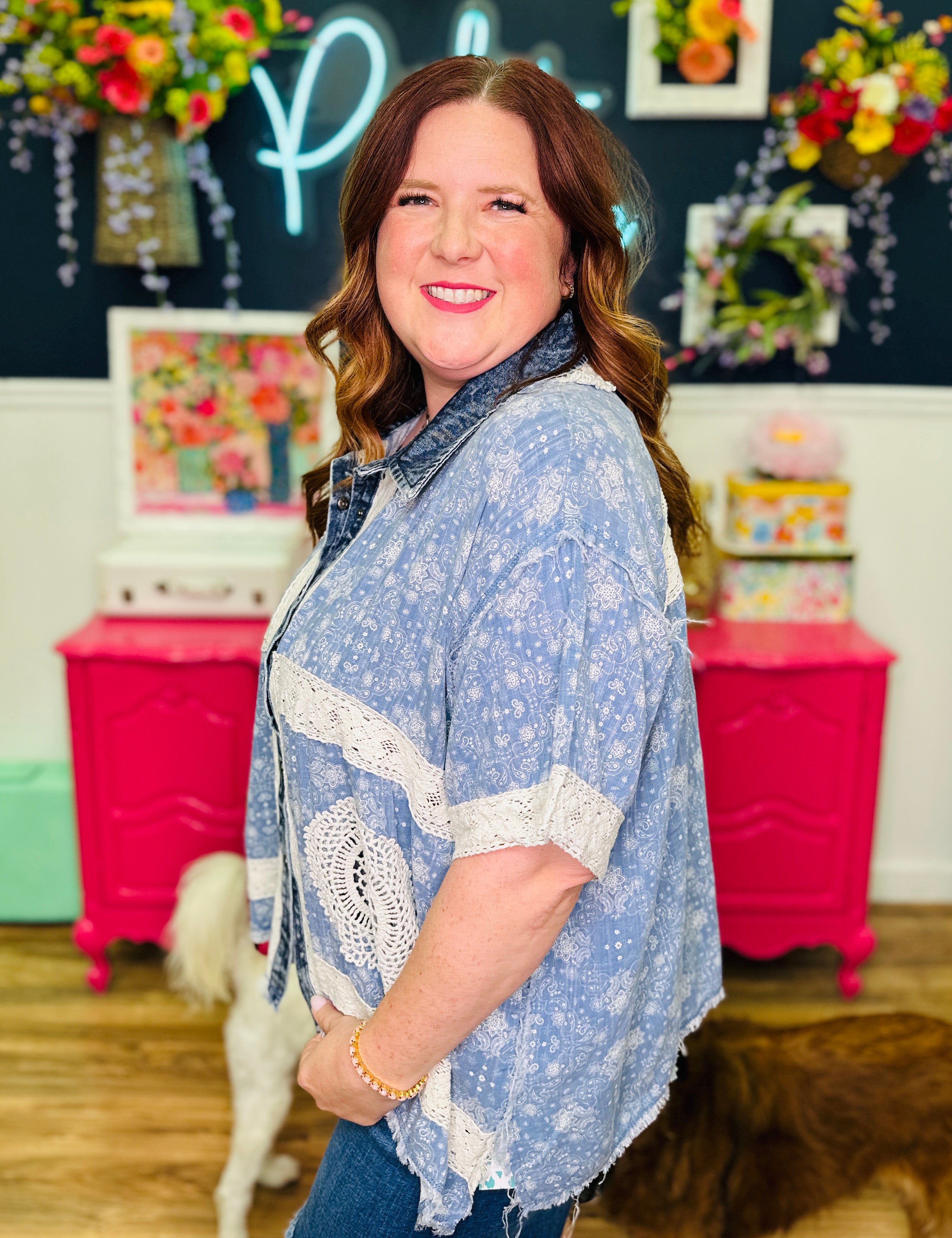 Simple Joy Button Up