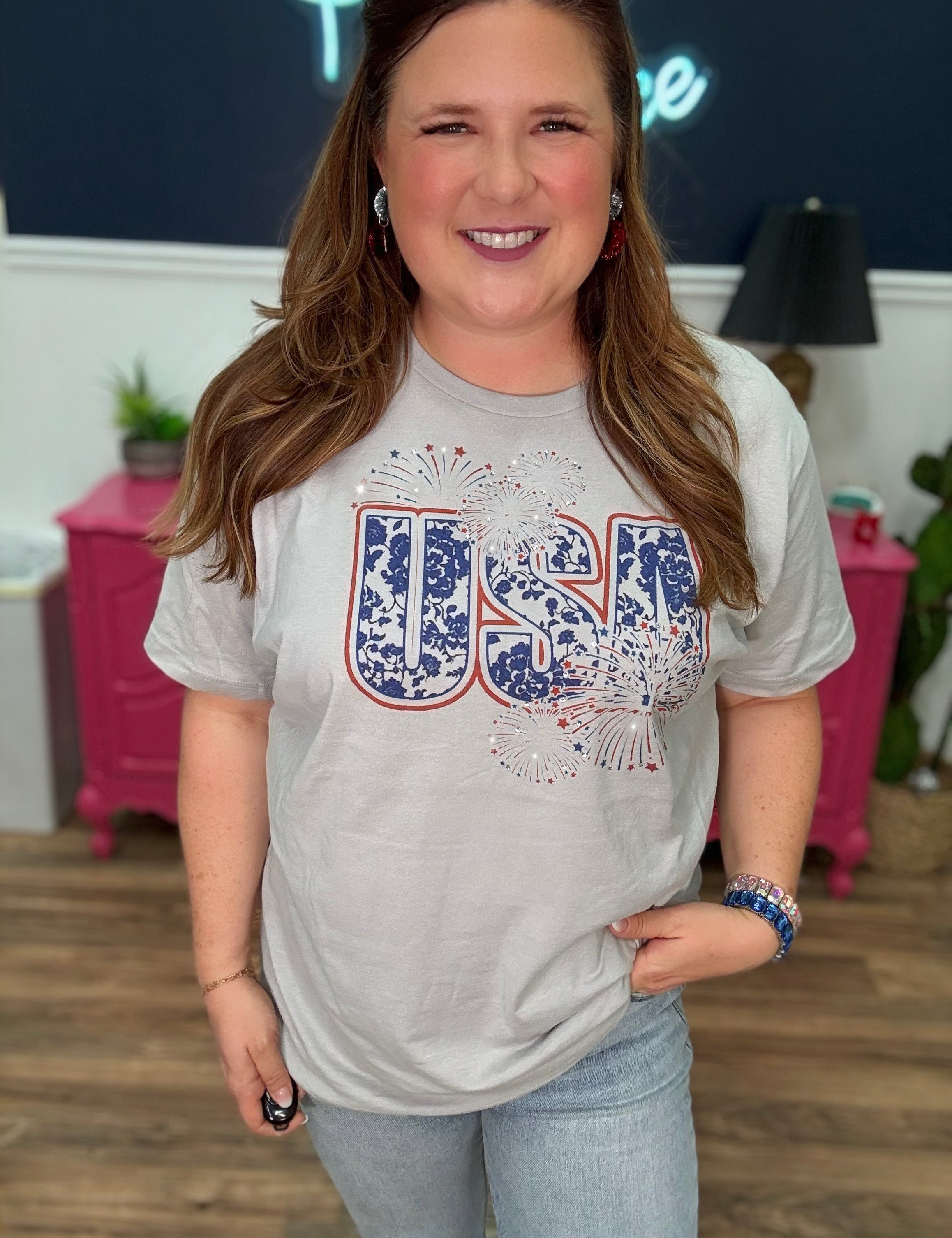 Red, White & Boujee Tee