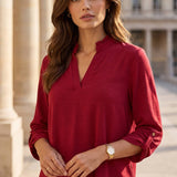 See You At Sunset Top - Jewel Red