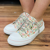 Aman Floral Sneakers - White Multi