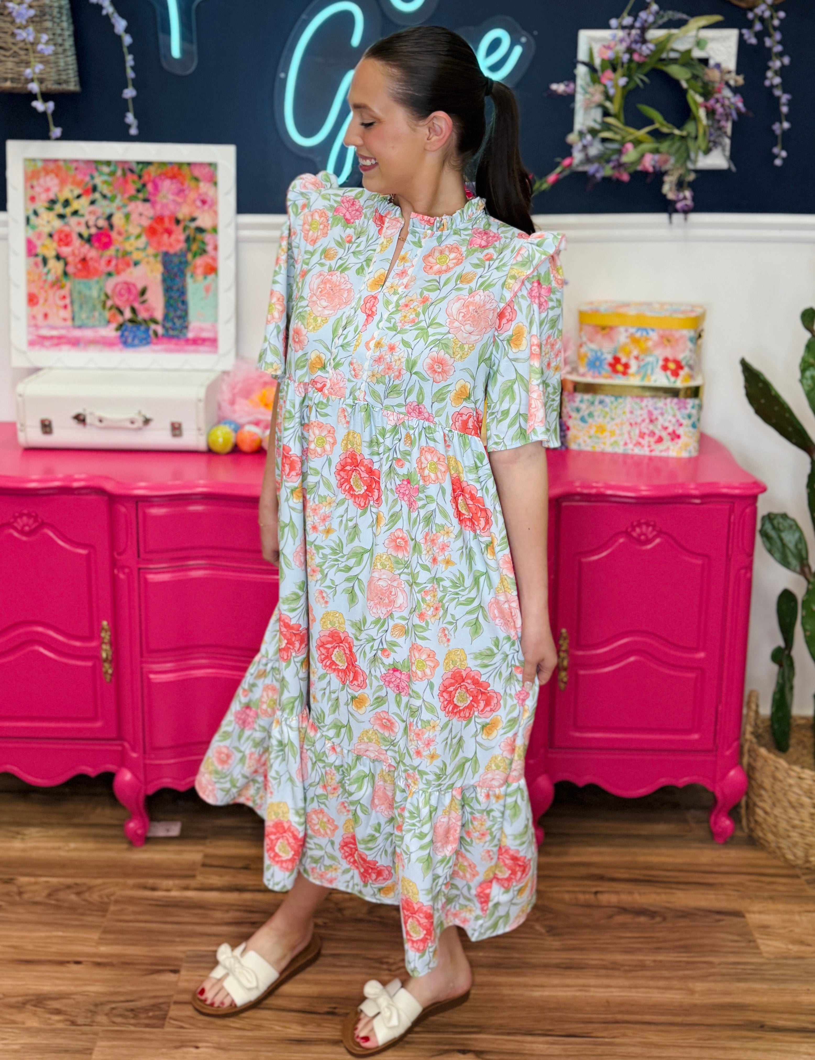 Spring Water Maxi Dress