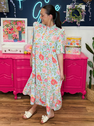 Spring Water Maxi Dress