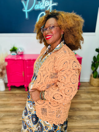 POL Stay Forever Cardigan - Ginger