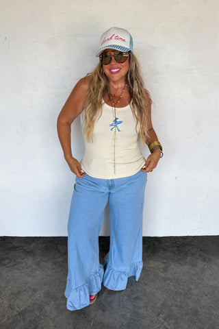 PREORDER - Callie Ruffle Jeans