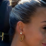 Medium Twist Hoops by Chan Sutt - PREORDER