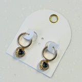 Chelsea Heart Hoop Earrings