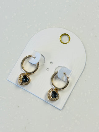Chelsea Heart Hoop Earrings