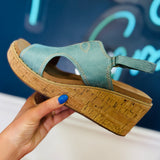 Darlin Turquoise Wedges by Corkys